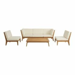 World Market Somers Natural Teak Modular Outdoor Sectional Armless Chair -Outdoor Elegant Store unnamed file 2514