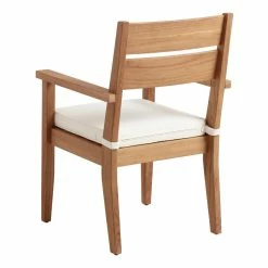 World Market Calero Natural Teak Outdoor Dining Armchair -Outdoor Elegant Store unnamed file 2517