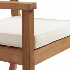 World Market Calero Natural Teak Outdoor Dining Armchair -Outdoor Elegant Store unnamed file 2518