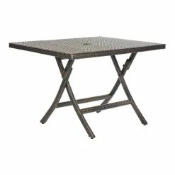 World Market Chester Square All Weather Wicker Outdoor Folding Table