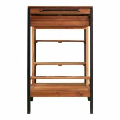 World Market Seymour Acacia Wood and Black Metal 4 Tier Outdoor Bar Cart -Outdoor Elegant Store unnamed file 2582