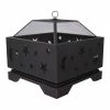 World Market Skye Square Rubbed Bronze Steel Star And Moon Fire Pit -Outdoor Elegant Store unnamed file 2589