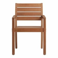 World Market Mariposa Acacia Wood Ladder Back Outdoor Dining Armchair -Outdoor Elegant Store unnamed file 2605