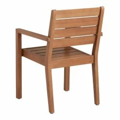 World Market Mariposa Acacia Wood Ladder Back Outdoor Dining Armchair -Outdoor Elegant Store unnamed file 2606
