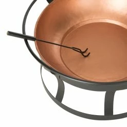 World Market Copper Bowl and Black Steel Fire Pit -Outdoor Elegant Store unnamed file 2633