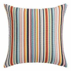 World Market Sunbrella Multicolor Stripe Outdoor Throw Pillow