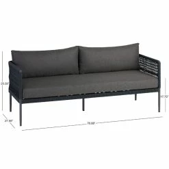 World Market Matteo Dark Gray Rope Outdoor Couch -Outdoor Elegant Store unnamed file 265