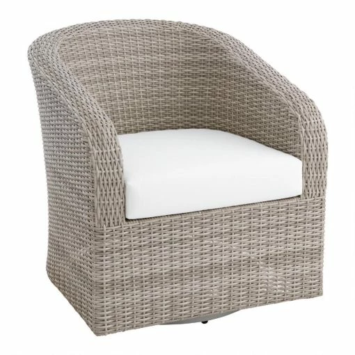 World Market Magdalena Graywash All Weather Wicker Outdoor Swivel Chair -Outdoor Elegant Store unnamed file 268