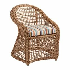 World Market Sunbrella Multicolor Stripe Gusseted Outdoor Chair Cushion -Outdoor Elegant Store unnamed file 2689