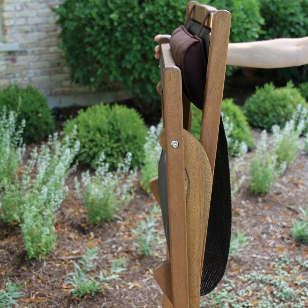 World Market Lanai Dark Brown All Weather Wicker Sling Lounger Chair 5 World Market Lanai Dark Brown All Weather Wicker Sling Lounger Chair - Image 3