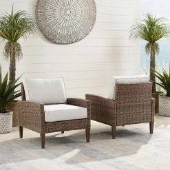 World Market Capella All Weather Wicker Outdoor Armchair Set of 2 -Outdoor Elegant Store unnamed file 2704