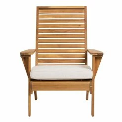 World Market Kapari Natural Acacia Wood Outdoor Chair with Cushion -Outdoor Elegant Store unnamed file 2737