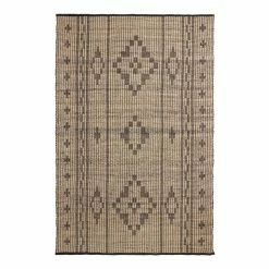 World Market Dune Black and Natural Diamond Reversible Indoor Outdoor Rug