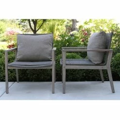 World Market Loft Gray Rope Outdoor Lounge Chair Set of 2 -Outdoor Elegant Store unnamed file 2743