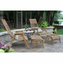 World Market Aneesa Teak Wood and All Weather Wicker 5 Piece Outdoor Set 9 World Market Aneesa Teak Wood and All Weather Wicker 5 Piece Outdoor Set -Outdoor Elegant Store unnamed file 2759