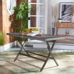 World Market Afton All Weather Wicker Outdoor Folding Table -Outdoor Elegant Store unnamed file 2771