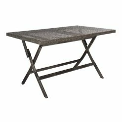 World Market Afton All Weather Wicker Outdoor Folding Table -Outdoor Elegant Store unnamed file 2778