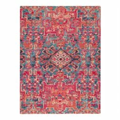 World Market Red And Blue Medallion Office Chair Mat