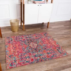 World Market Red And Blue Medallion Office Chair Mat -Outdoor Elegant Store unnamed file 2781