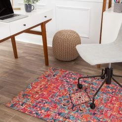 World Market Red And Blue Medallion Office Chair Mat -Outdoor Elegant Store unnamed file 2782