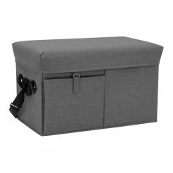 World Market Picnic Time Gray Ottoman Cooler