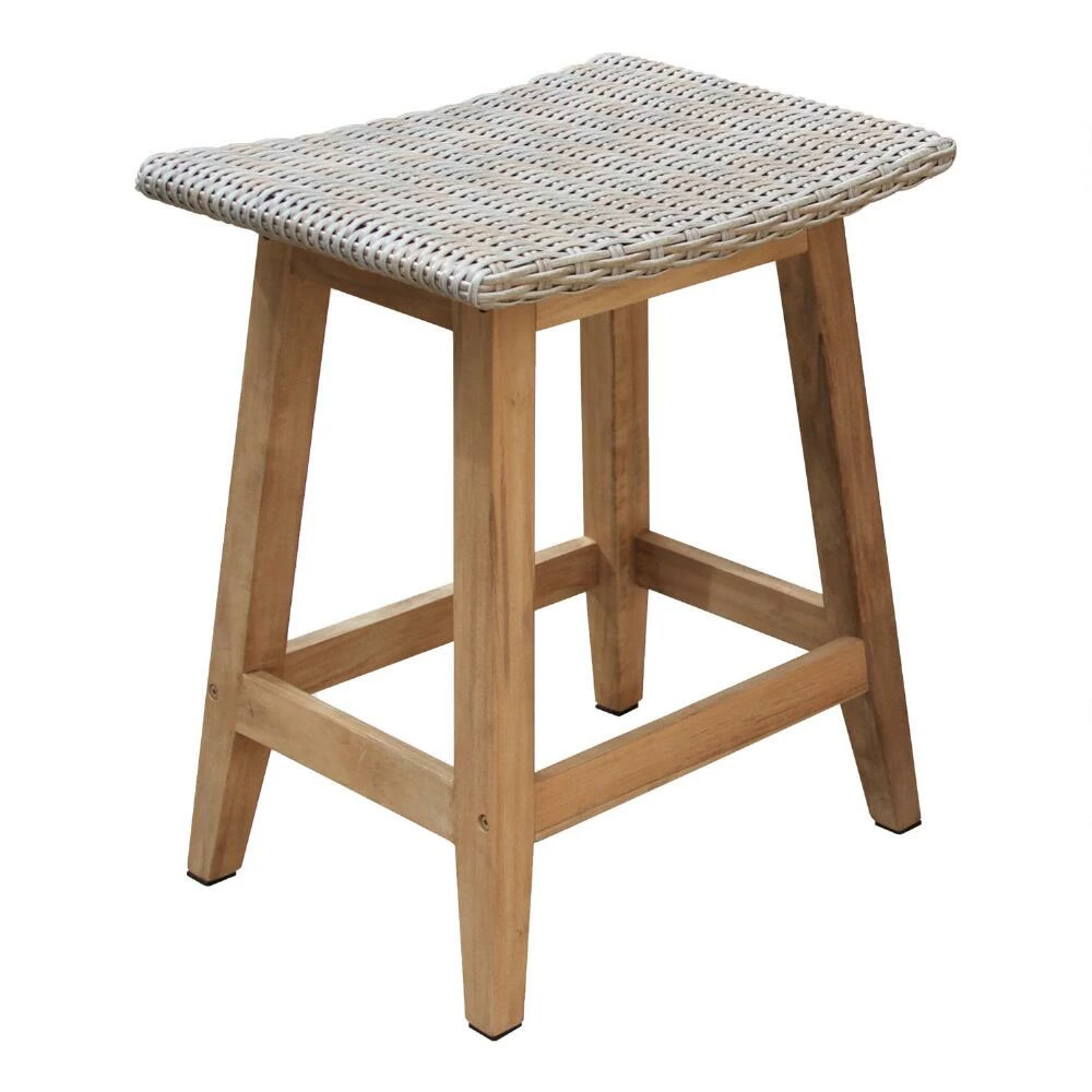 World Market Nash Teak Wood Outdoor Counter Stool Set Of 2 3 World Market Nash Teak Wood Outdoor Counter Stool Set Of 2