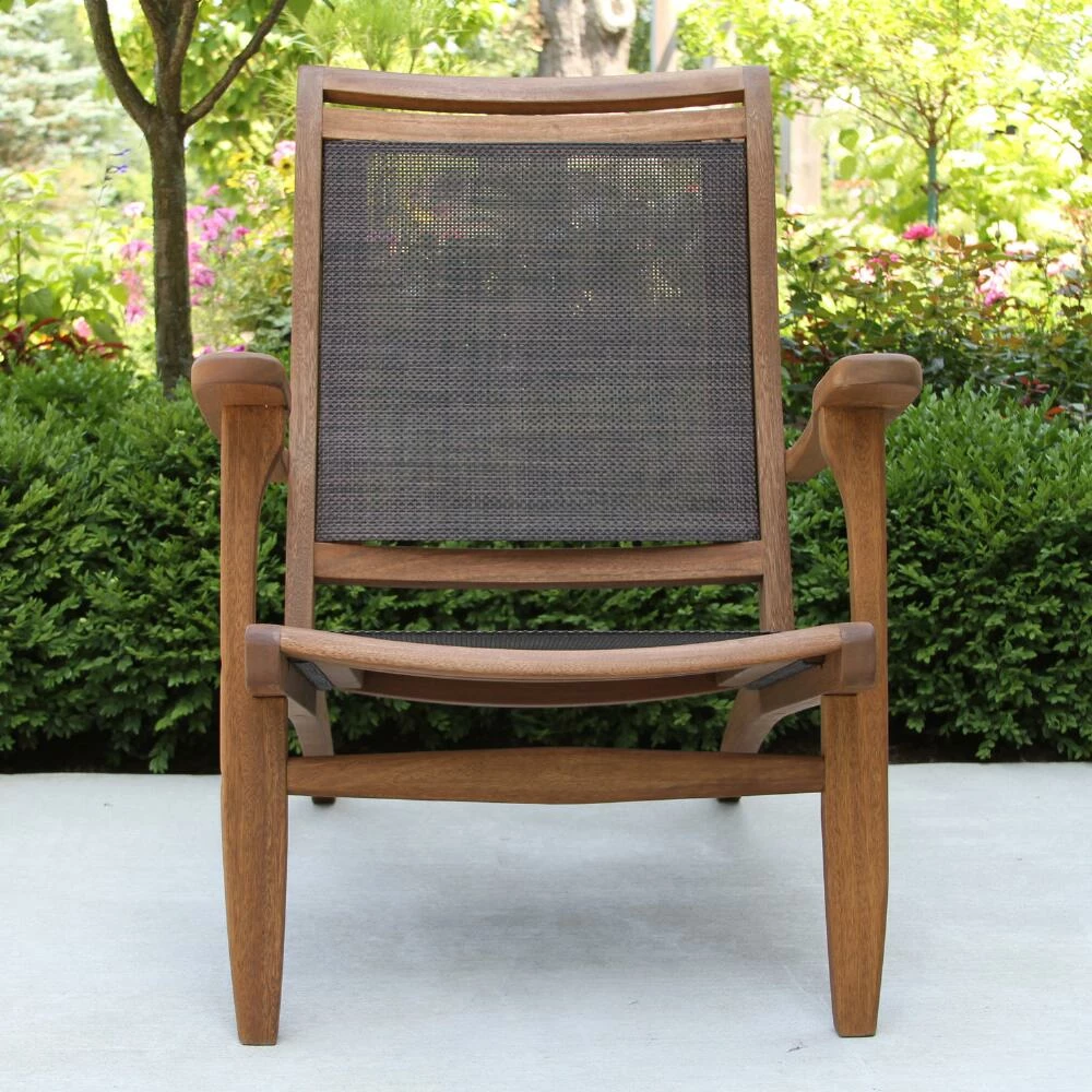 World Market Erich Gray All Weather Wicker Sling Outdoor Lounge Chair 8 World Market Erich Gray All Weather Wicker Sling Outdoor Lounge Chair - Image 6
