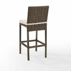 World Market Jace Brown All Weather Wicker Outdoor Barstool Set Of 2 -Outdoor Elegant Store unnamed file 2869