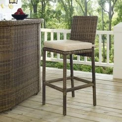 World Market Jace Brown All Weather Wicker Outdoor Barstool Set Of 2 -Outdoor Elegant Store unnamed file 2870
