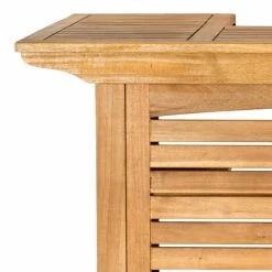 World Market Acacia Wood Herrin Outdoor Bar Table with Shelves -Outdoor Elegant Store unnamed file 2880