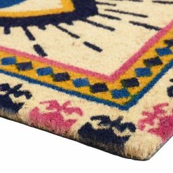 World Market Yellow and Blue Evil Eye Coir Doormat 6 World Market Yellow and Blue Evil Eye Coir Doormat -Outdoor Elegant Store unnamed file 290