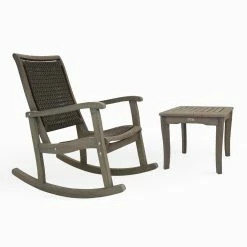 World Market Claire Graywash Wood And Wicker Outdoor Rocking Chair -Outdoor Elegant Store unnamed file 2927