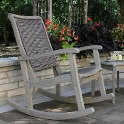 World Market Claire Graywash Wood And Wicker Outdoor Rocking Chair -Outdoor Elegant Store unnamed file 2928