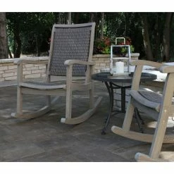 World Market Claire Graywash Wood And Wicker Outdoor Rocking Chair -Outdoor Elegant Store unnamed file 2929