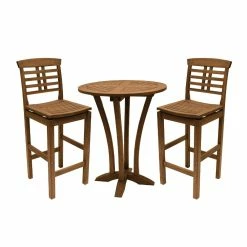 World Market Oreton Round Eucalyptus Wood Outdoor Pub Table -Outdoor Elegant Store unnamed file 2943