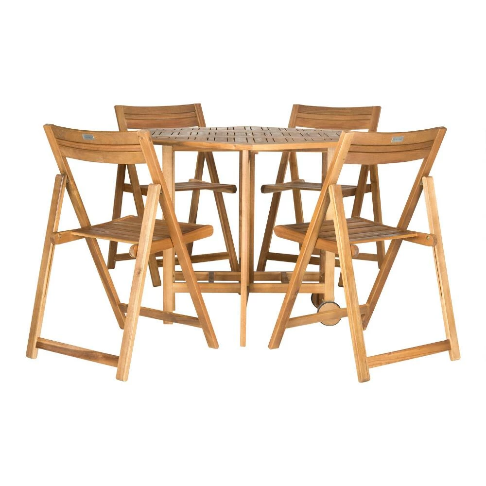 World Market Holcut Natural Hexagon 5 Piece Folding Outdoor Dining Set 3 World Market Holcut Natural Hexagon 5 Piece Folding Outdoor Dining Set