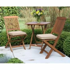 World Market Cavallo 3 Piece Outdoor Bistro Set With Natural Cushions -Outdoor Elegant Store unnamed file 2954
