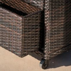 World Market Lesley All Weather 2 Tier Outdoor Bar Cart with Ice Bucket -Outdoor Elegant Store unnamed file 2970