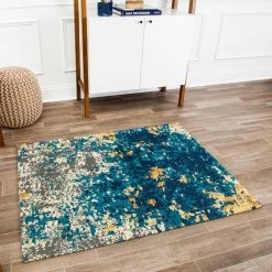 World Market Blue And Orange Abstract Office Chair Mat -Outdoor Elegant Store unnamed file 2991