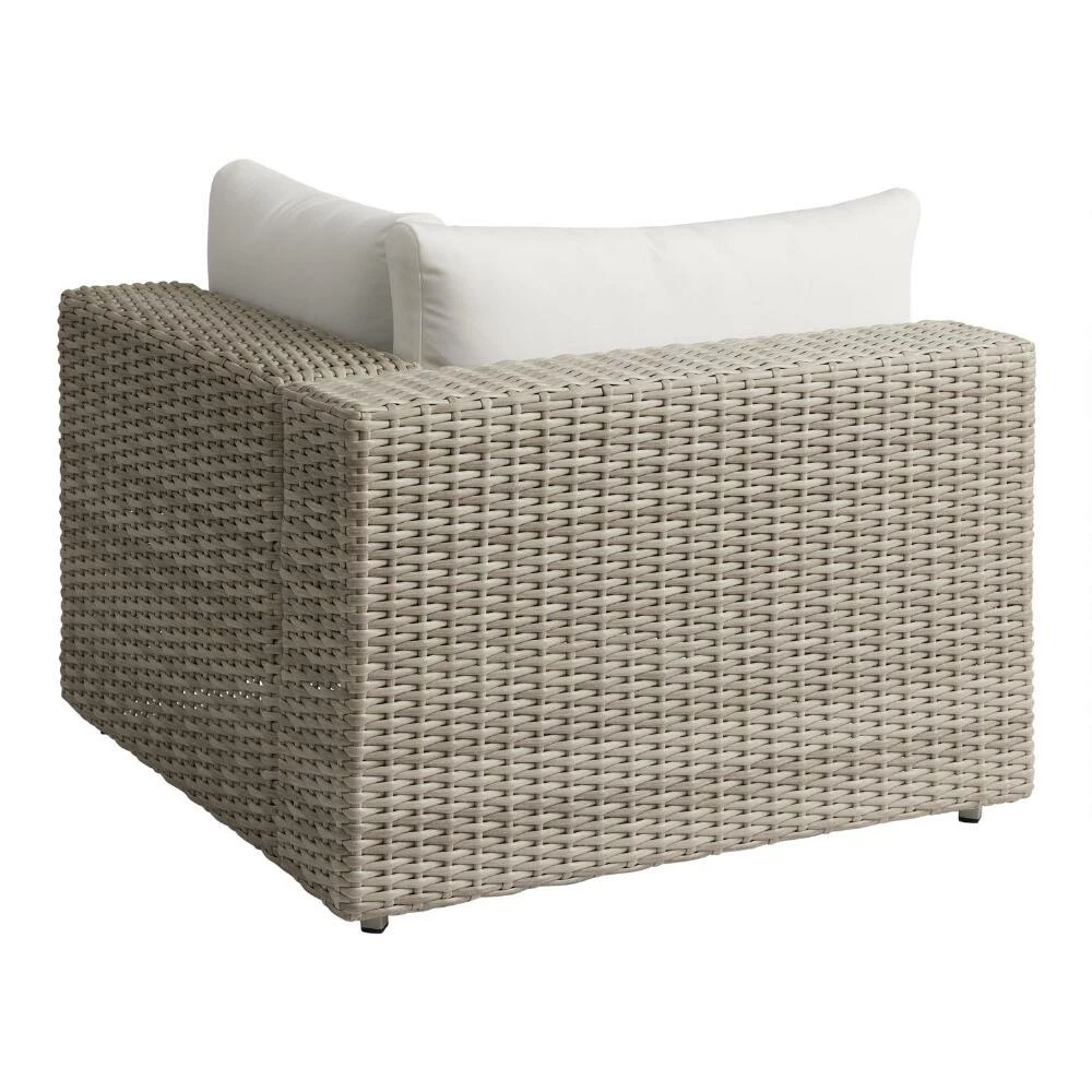 World Market Santiago Gray Wicker Modular Outdoor Corner End Chair 7 World Market Santiago Gray Wicker Modular Outdoor Corner End Chair - Image 5