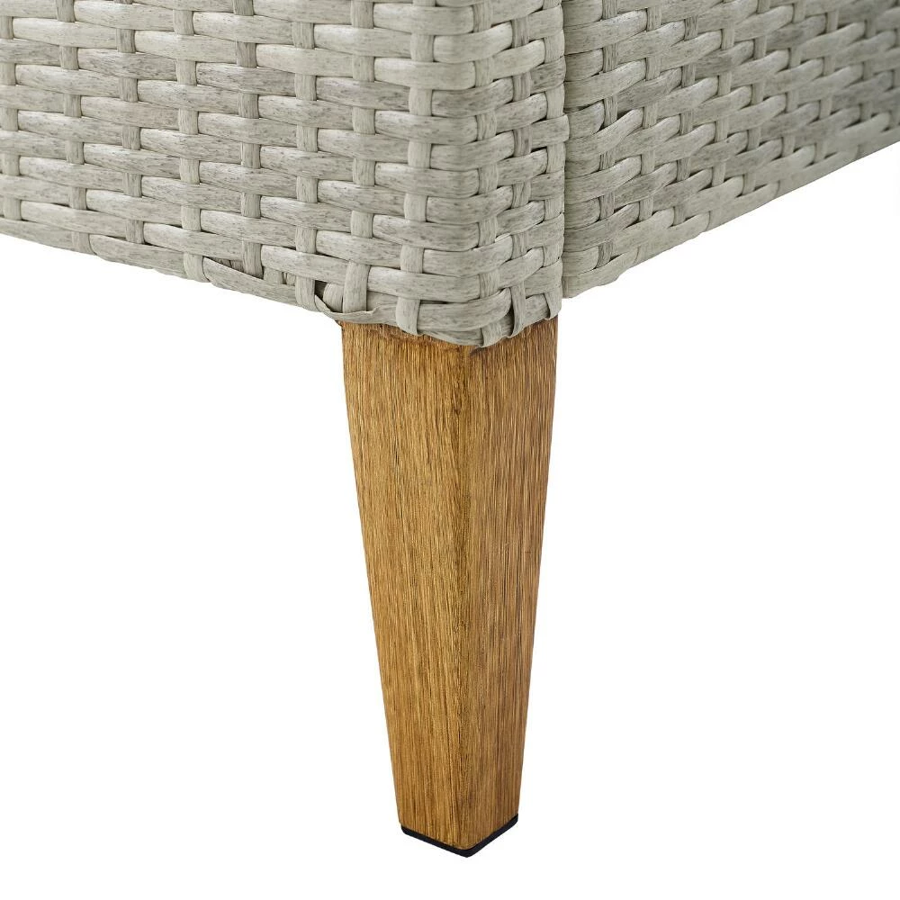 World Market Capella Gray All Weather Wicker Outdoor Couch 6 World Market Capella Gray All Weather Wicker Outdoor Couch - Image 4