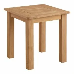 World Market Calero Natural Teak Outdoor Accent Table