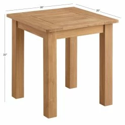 World Market Calero Natural Teak Outdoor Accent Table -Outdoor Elegant Store unnamed file 3026