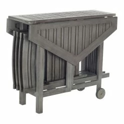 World Market Holcut Graywash Hexagon 5 Piece Folding Outdoor Dining Set -Outdoor Elegant Store unnamed file 3030