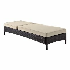 World Market Pinamar Espresso All Weather Outdoor Chaise and Sand Cushion -Outdoor Elegant Store unnamed file 3036