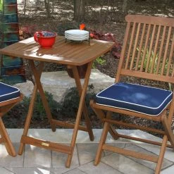 World Market Cavallo 3 Piece Outdoor Bistro Set With Blue Cushions -Outdoor Elegant Store unnamed file 3038