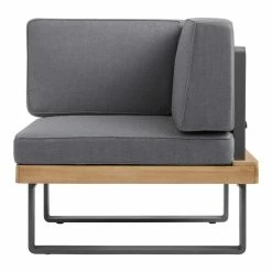 World Market Alicante II Gray Metal and Wood Outdoor Sectional Corner -Outdoor Elegant Store unnamed file 305