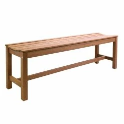 World Market Galena Eucalyptus Outdoor Bench