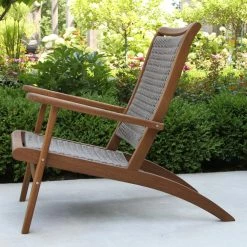World Market Erich Eucalyptus and All Weather Wicker Outdoor Lounge Chair -Outdoor Elegant Store unnamed file 3074