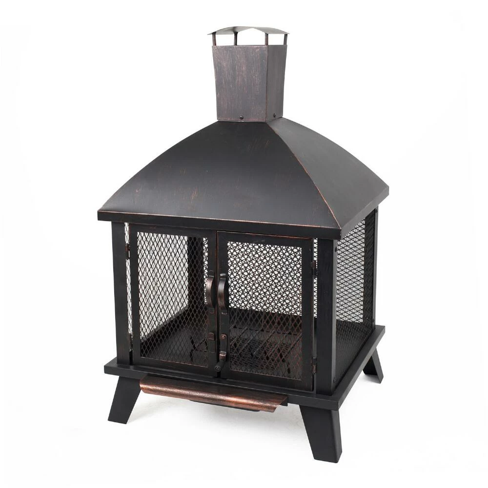World Market Spruce Rubbed Bronze Steel Fire Pit House 3 World Market Spruce Rubbed Bronze Steel Fire Pit House